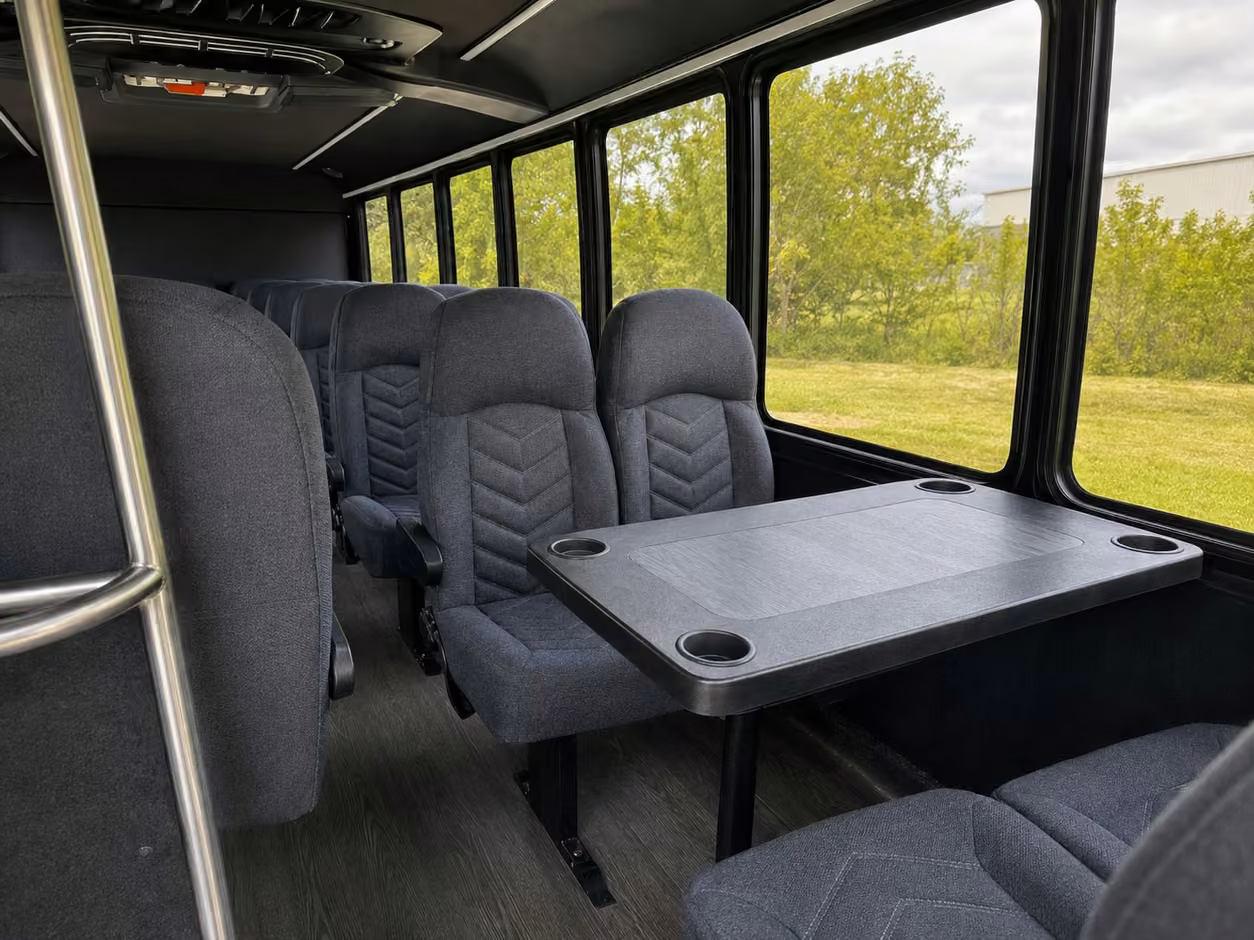 15 35 passenger minibus inside