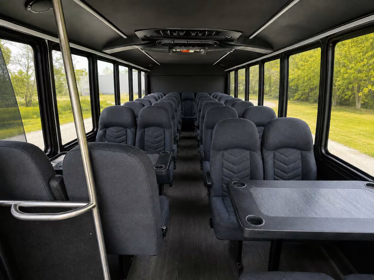 15 35 passenger minibus interior
