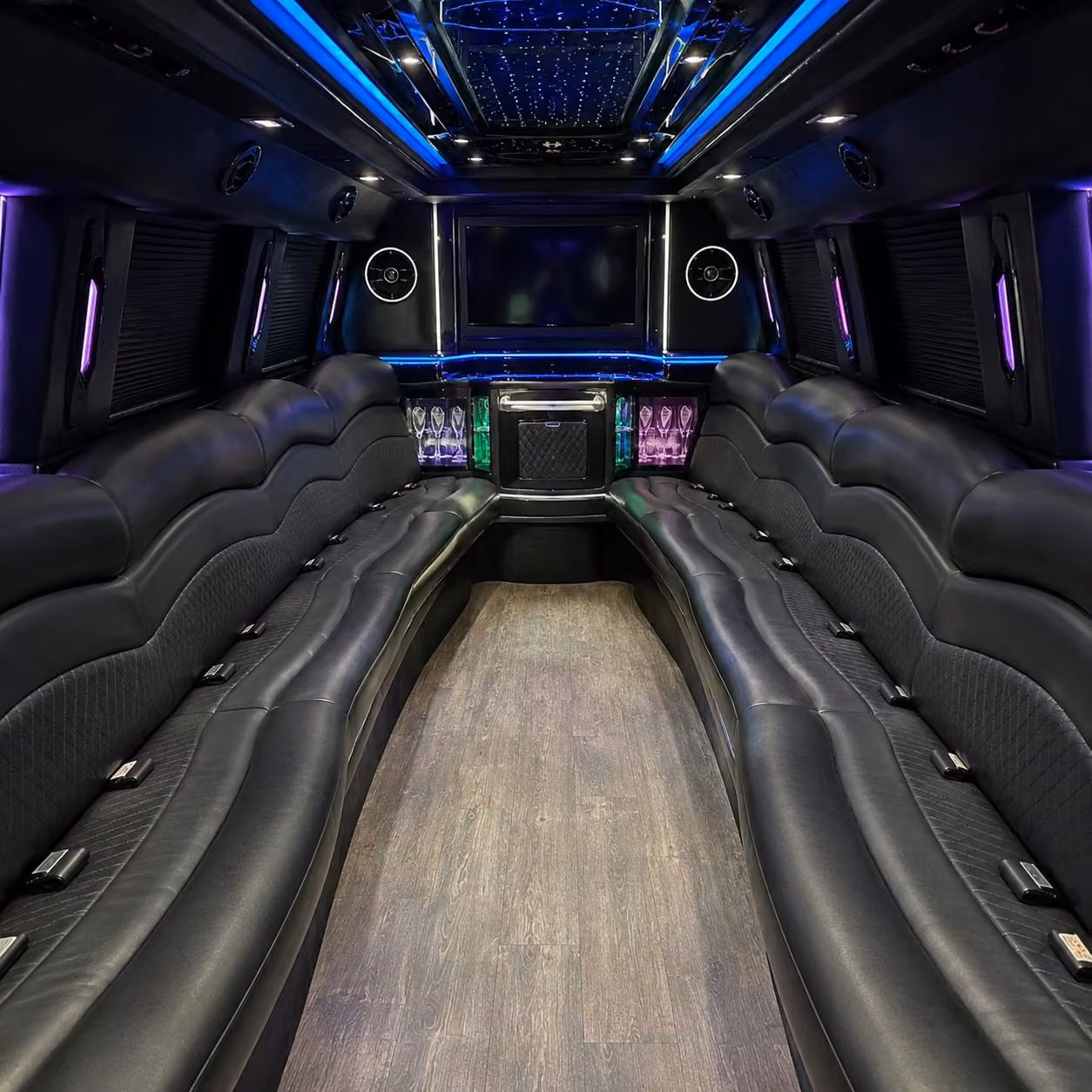 hummer limo inside